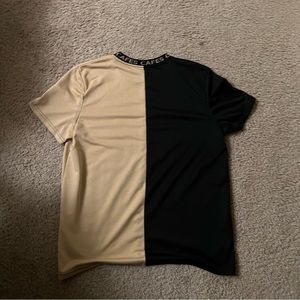 Half n half split shirt